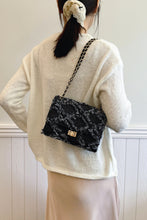 Load image into Gallery viewer, Raw Hem Denim Crossbody Bag
