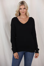 Load image into Gallery viewer, V-Neck Drop Shoulder Sweater
