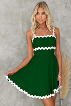 Load image into Gallery viewer, Contrast Trim Square Neck Mini Dress
