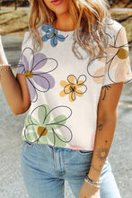 Load image into Gallery viewer, Printed Round Neck Short Sleeve T-Shirt

