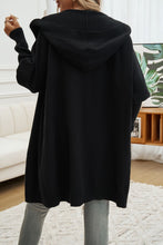 Load image into Gallery viewer, Button Up Long Sleeve Hooded Cardigan
