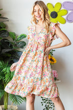 Load image into Gallery viewer, Heimish Full Size Floral Ruffled V-Neck Dress
