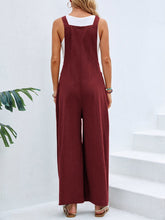 Load image into Gallery viewer, Full Size Square Neck Wide Strap Overalls
