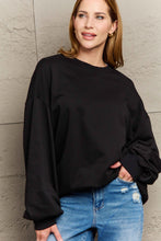 Load image into Gallery viewer, Full Size Round Neck Long Sleeve Sweatshirt
