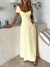 Load image into Gallery viewer, Devine Sweetheart Neck Short Sleeve Maxi Dress
