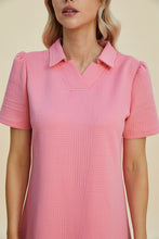 Load image into Gallery viewer, Double Take Full Size Texture Short Sleeve Dress
