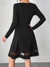 Load image into Gallery viewer, Square Neck Long Sleeve Mini Dress
