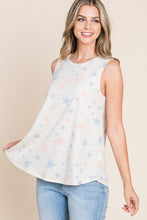 Load image into Gallery viewer, BOMBOM Star Print Round Neck Tank
