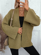 Load image into Gallery viewer, Open Front Long Sleeve Cardigan
