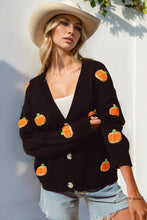 Load image into Gallery viewer, Double Take Full Size Pumpkin Button Up Long Sleeve Cardigan
