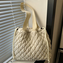 Load image into Gallery viewer, Drawstring Bubble Texture Tote Bag
