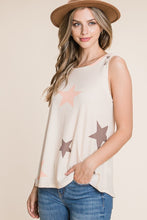 Load image into Gallery viewer, BOMBOM Star Print Round Neck Tank
