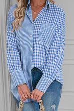 Load image into Gallery viewer, Plaid Button Up Long Sleeve Shirt
