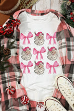 Load image into Gallery viewer, Santa &amp; Bow Graphic Long Sleeve Sweatshirt
