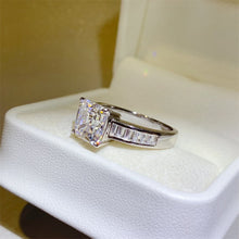 Load image into Gallery viewer, 3 Carat Moissanite 925 Sterling Silver Square Shape Ring
