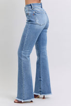 Load image into Gallery viewer, Judy Blue Full Size Raw Hem High Rise Bootcut Jeans
