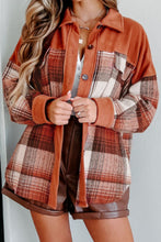 Load image into Gallery viewer, Plaid Button Up Long Sleeve Jacket
