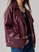 Load image into Gallery viewer, Zip Up Drop Shoulder Jacket
