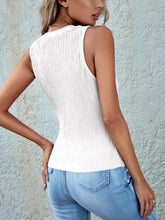 Load image into Gallery viewer, Textured Round Neck Tank
