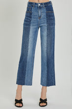 Load image into Gallery viewer, RISEN Full Size Mid-Rise Waist Two-Tones Jeans with Pockets
