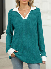 Load image into Gallery viewer, Johnny Collar Long Sleeve T-Shirt
