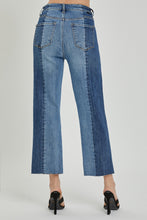 Load image into Gallery viewer, RISEN Full Size Mid-Rise Waist Two-Tones Jeans with Pockets
