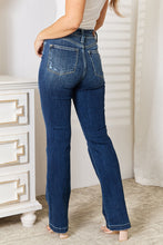 Load image into Gallery viewer, Judy Blue Full Size Mid Rise Hand Sand &amp; Destroy Bootcut Jeans
