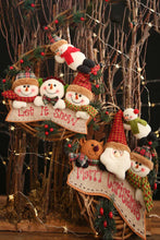 Load image into Gallery viewer, Christmas Element Rattan Wreath Ornaments
