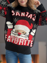 Load image into Gallery viewer, Santa Mock Neck Long Sleeve Sweater
