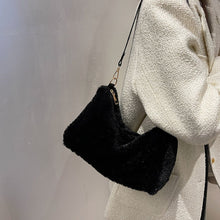 Load image into Gallery viewer, Faux Fur Removable Strap Shoulder Bag
