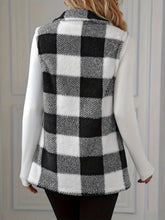 Load image into Gallery viewer, Plaid Button Up Vest Coat
