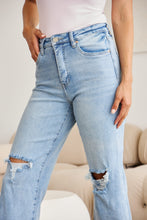 Load image into Gallery viewer, RFM Full Size Tummy Control High Waist Raw Hem Distressed Jeans
