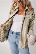 Load image into Gallery viewer, Houndstooth Button Up Long Sleeve Jacket
