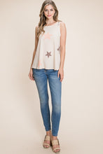 Load image into Gallery viewer, BOMBOM Star Print Round Neck Tank
