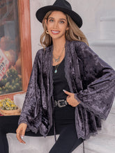 Load image into Gallery viewer, Tied Lace Detail Long Sleeve Cardigan

