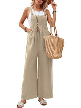 Load image into Gallery viewer, Full Size Square Neck Wide Strap Overalls
