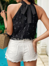 Load image into Gallery viewer, Applique Tied Grecian Neck Tank
