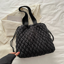 Load image into Gallery viewer, Drawstring Bubble Texture Tote Bag
