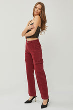 Load image into Gallery viewer, RISEN Full Size High Rise Wide Leg Cargo Jeans
