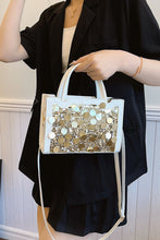 Load image into Gallery viewer, PU Leather Sequin Handbag
