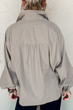 Load image into Gallery viewer, Button Down Collared Neck Long Sleeve Shirt
