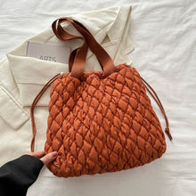 Load image into Gallery viewer, Drawstring Bubble Texture Tote Bag
