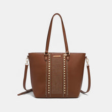 Load image into Gallery viewer, Nicole Lee USA Studded Decor Tote Bag
