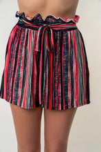 Load image into Gallery viewer, White Birch Full Size High Waisted Striped Shorts
