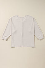 Load image into Gallery viewer, Side Slit V-Neck Long Sleeve Top
