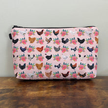Load image into Gallery viewer, Pouch - Floral Chickens

