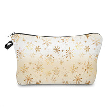Load image into Gallery viewer, Pouch - Holiday Christmas - Snowflake Gold
