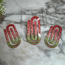 Load image into Gallery viewer, Jumbo Paperclip - Watermelon Glitter
