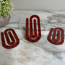 Load image into Gallery viewer, Jumbo Paperclip - Rainbow Plaid
