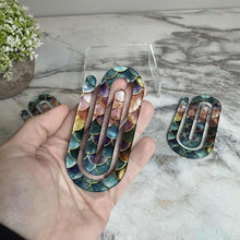 Load image into Gallery viewer, Jumbo Paperclip - Teal Mermaid
